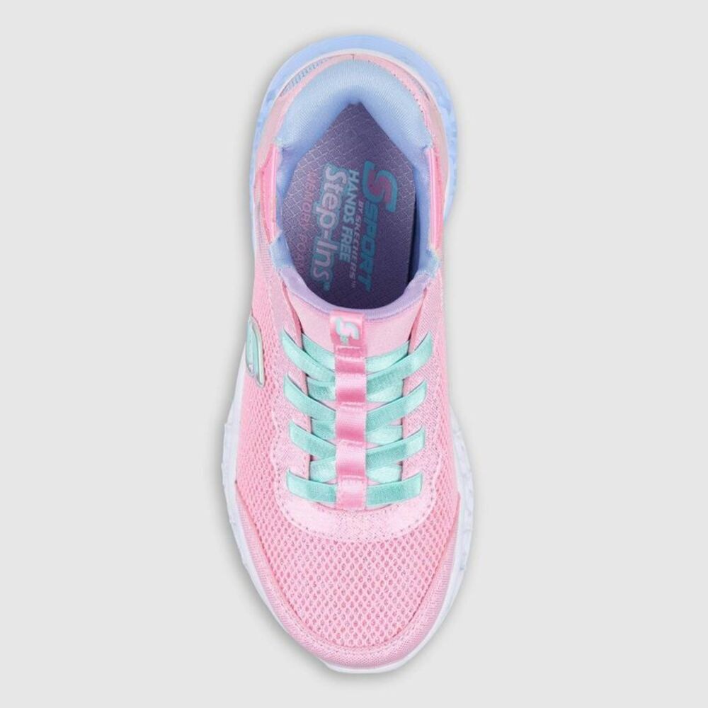 Skechers Kids' Pink Light-Up Sneakers - Picture 3 of 4